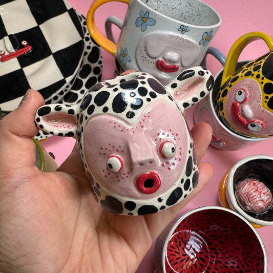 “Smoking Head” cone incense holder