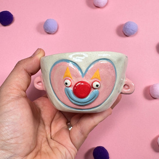 Tea bowl with a brain "Clown", 85ml