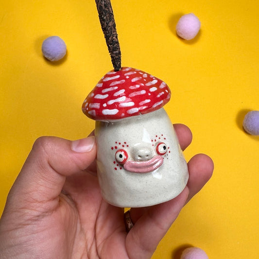 Miniature incense holder “Fly agaric with a little butt”
