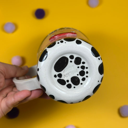 Spotted White Mug, 465ml