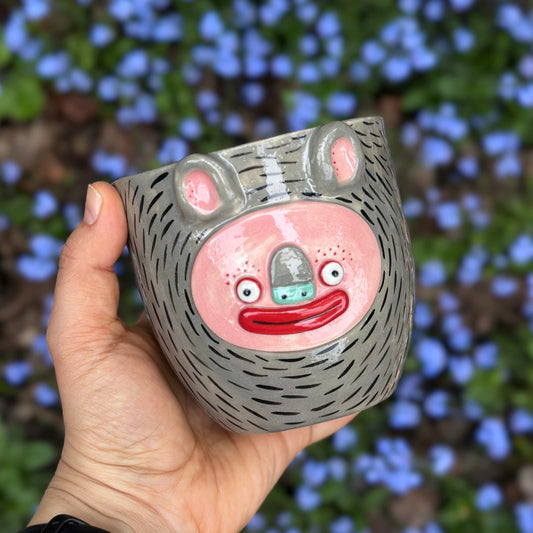 Ceramic cup "Bat", 445ml