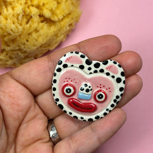Ceramic brooch