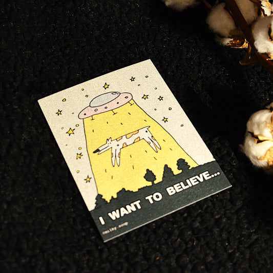 Postcard "BELIEVE"