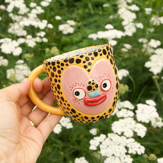 Kubek miniaturowy w cętki, 215ml