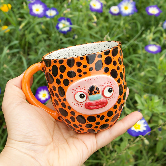 Miniaturowy kubek w cętki, 240ml
