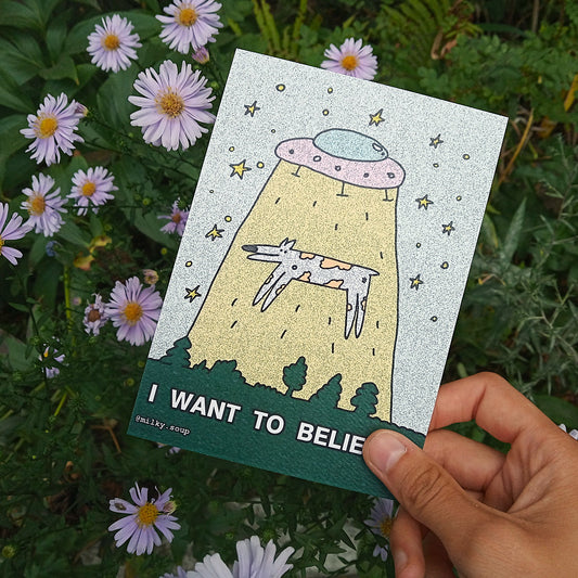 Postcard "BELIEVE"